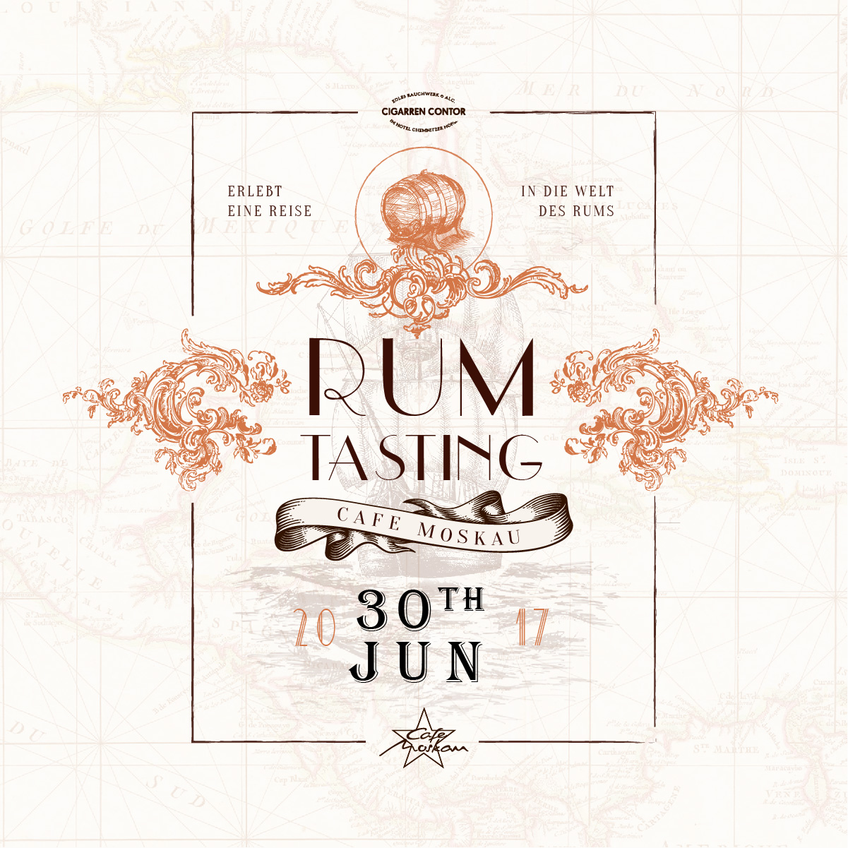 Rum Tasting  Angebote Cafe Moskau